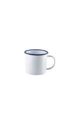Stylepoint Enamel mug with blue rim 360 ml