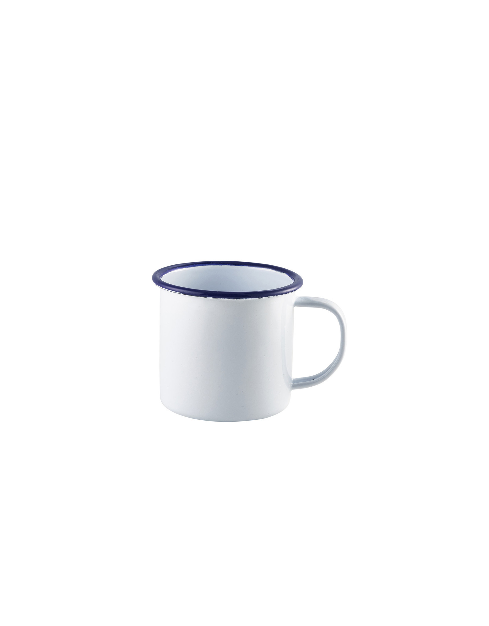 Stylepoint Enamel mug with blue rim 360 ml