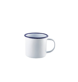 Stylepoint Enamel mug with blue rim 360 ml