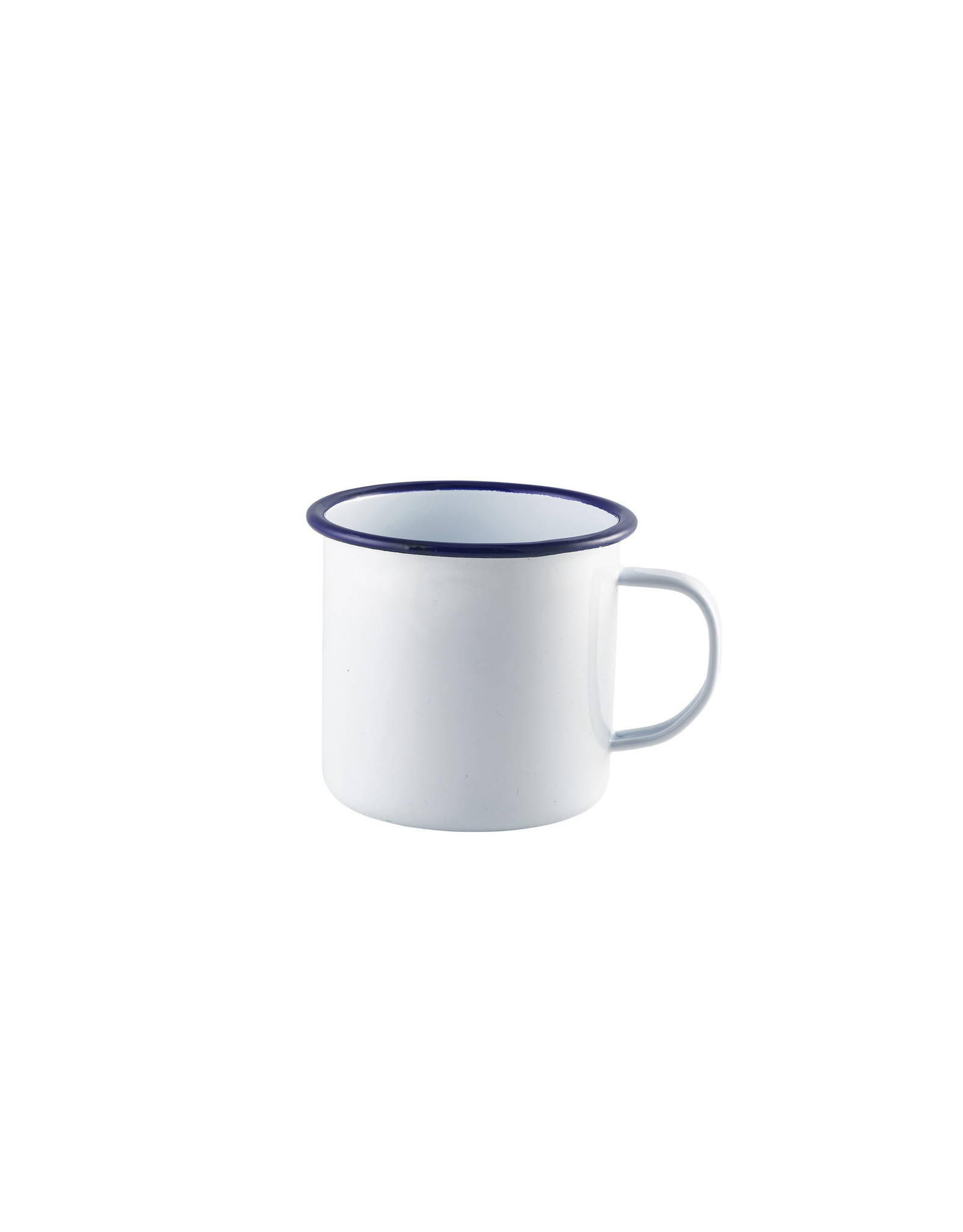 Stylepoint Enamel mug with blue rim 568 ml