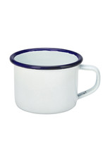 Stylepoint Enamel mini mug with blue rim 120 ml