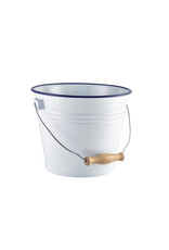 Stylepoint Enamel buffet bucket w/wooden handle 22 cm