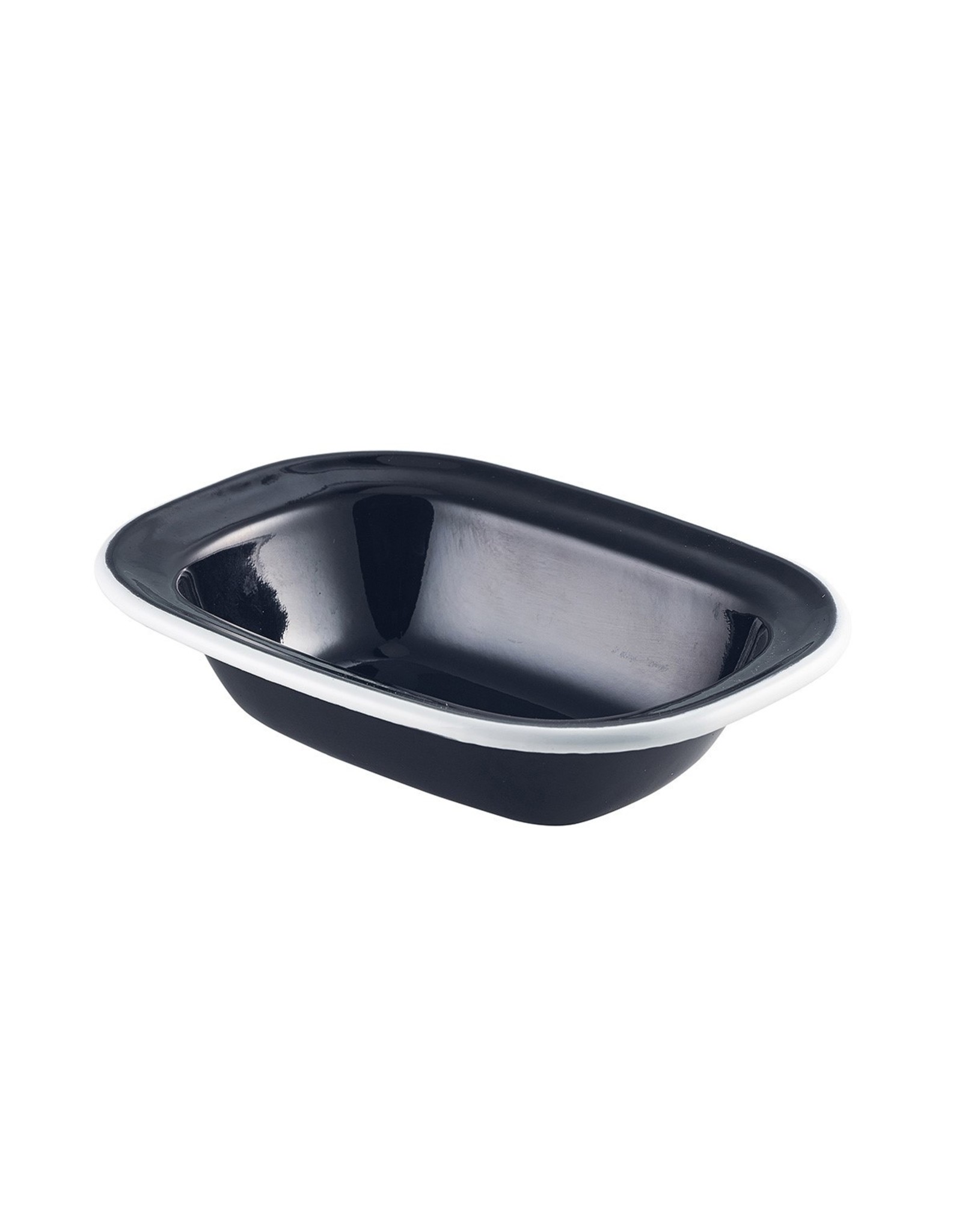 Stylepoint Enamel oven dish black/white 16 x 12 cm