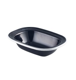 Stylepoint Enamel oven dish black/white 16 x 12 cm