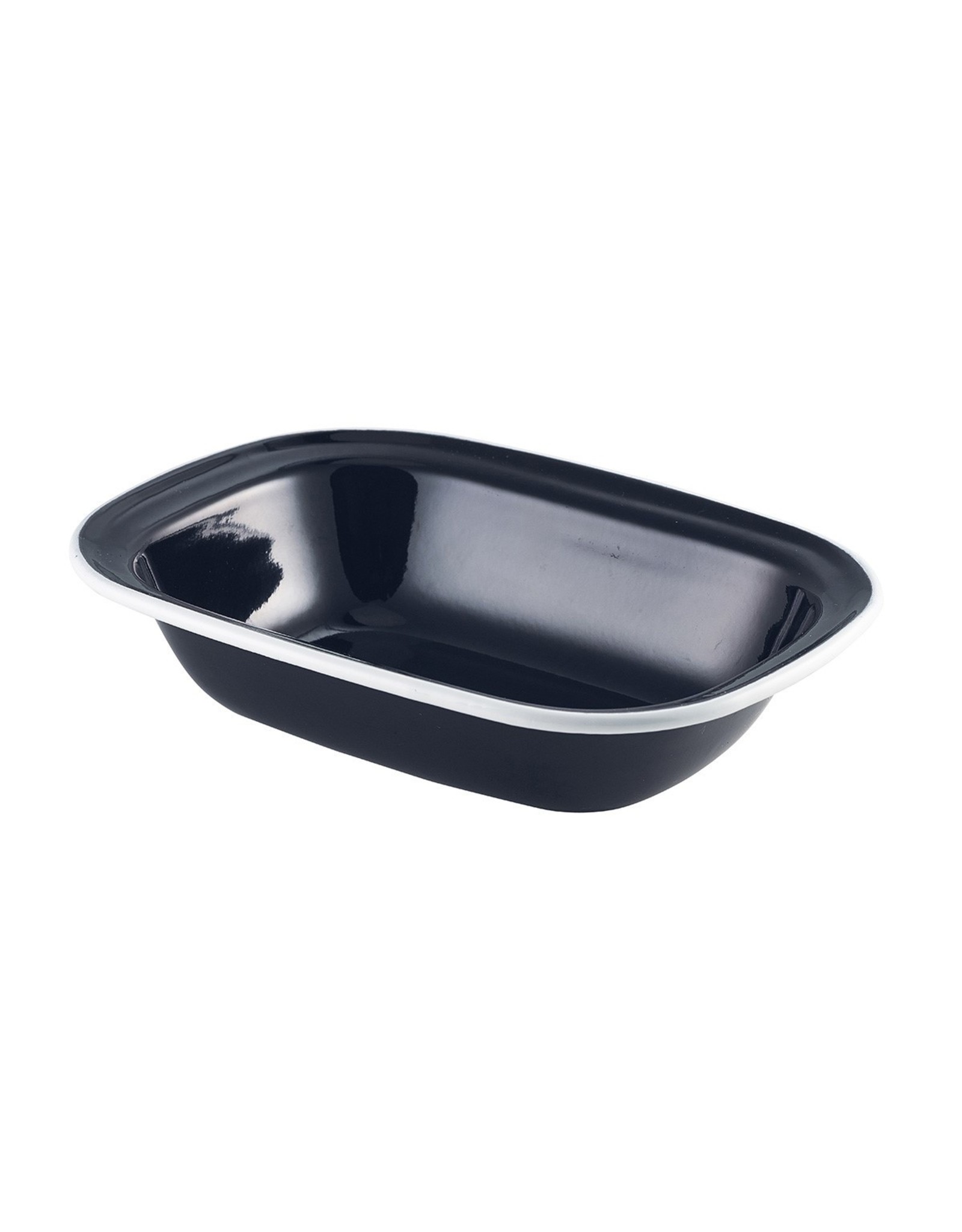 Stylepoint Emaille ovenschaal zwart/wit 20 x 15 cm