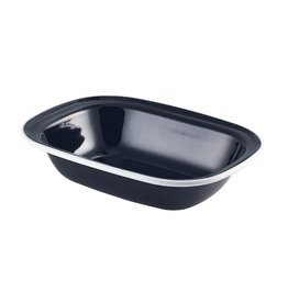 Stylepoint Emaille ovenschaal zwart/wit 20 x 15 cm