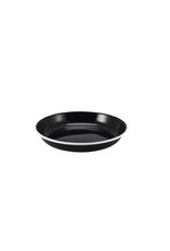 Stylepoint Enamel pasta plate black w/ white edge 20cm