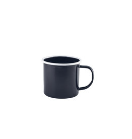 Stylepoint Emaille mok zwart/wit 360 ml