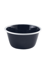 Stylepoint Emaille diepe ovenschaal rond zwart/wit 12 cm