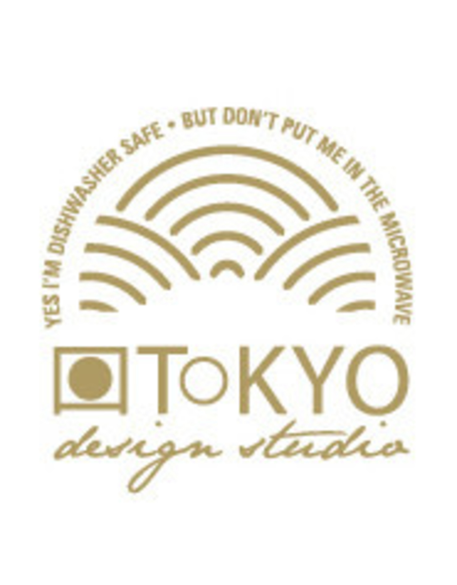 Tokyo Design Studio Nippon White bord met gouden biesje 15cm Lines