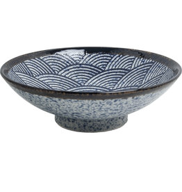 EDO Japan Bowl 24.5cm H8cm Japanese Wave