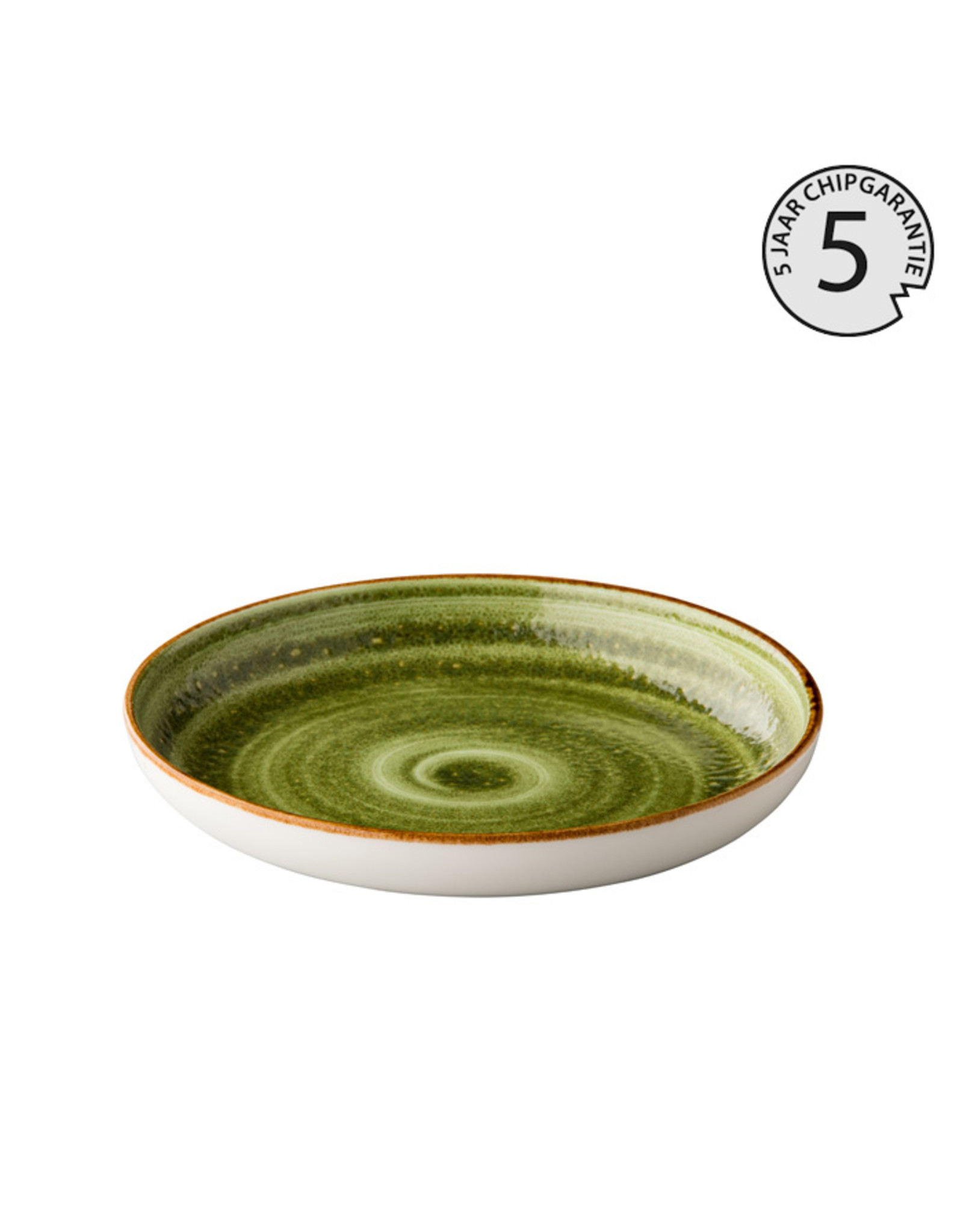 Stylepoint Jersey deep round plate green 26,5cm 5 year chip warranty