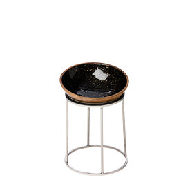 Stylepoint Wooden bowl black  25x7,5 cm