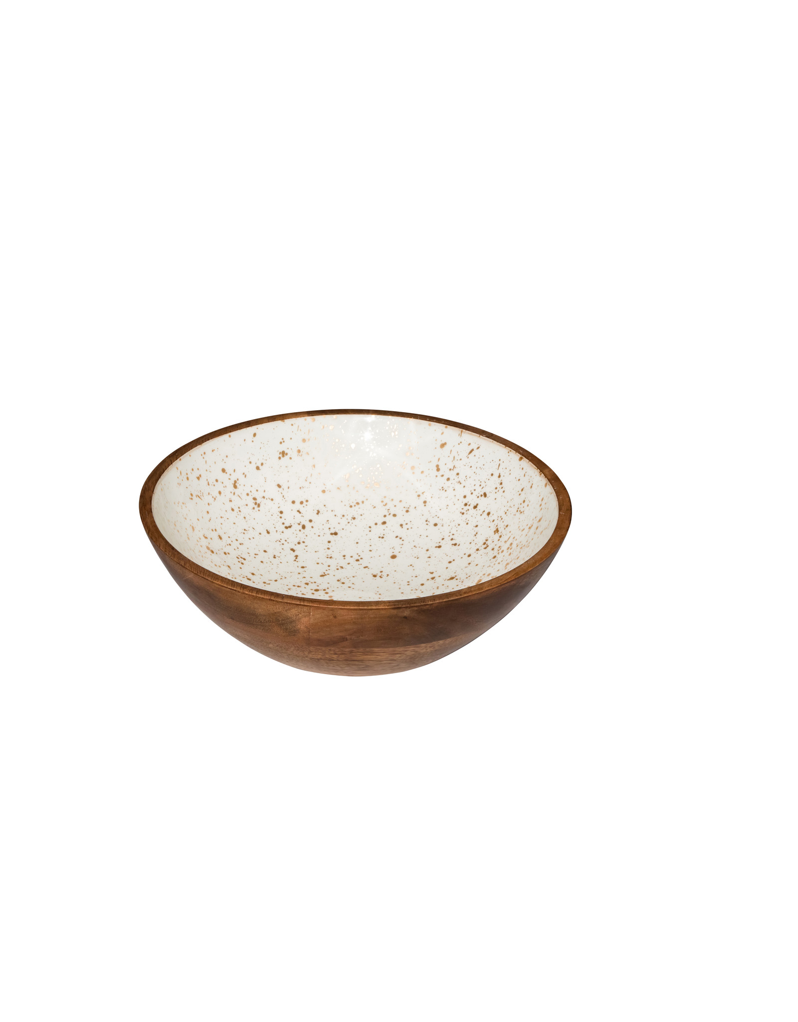 Stylepoint Wooden bowl white  25x7,5 cm