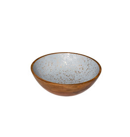 Stylepoint Wooden Bowl grey  25x7,5 cm