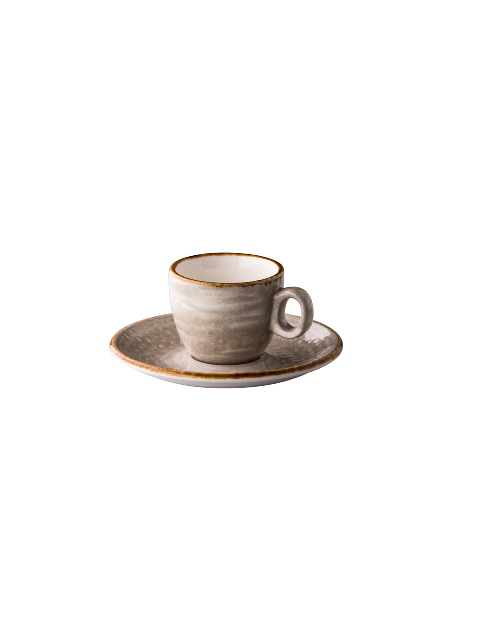 Stylepoint Jersey espresso saucer stackable grey 13cm