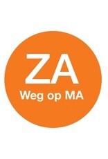 Stylepoint Washable sticker 'za weg op ma' 19 mm 500/roll