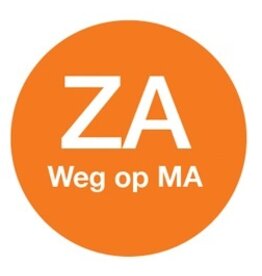 Stylepoint Afwasb. sticker 'za weg op ma' 19 mm 500/rol