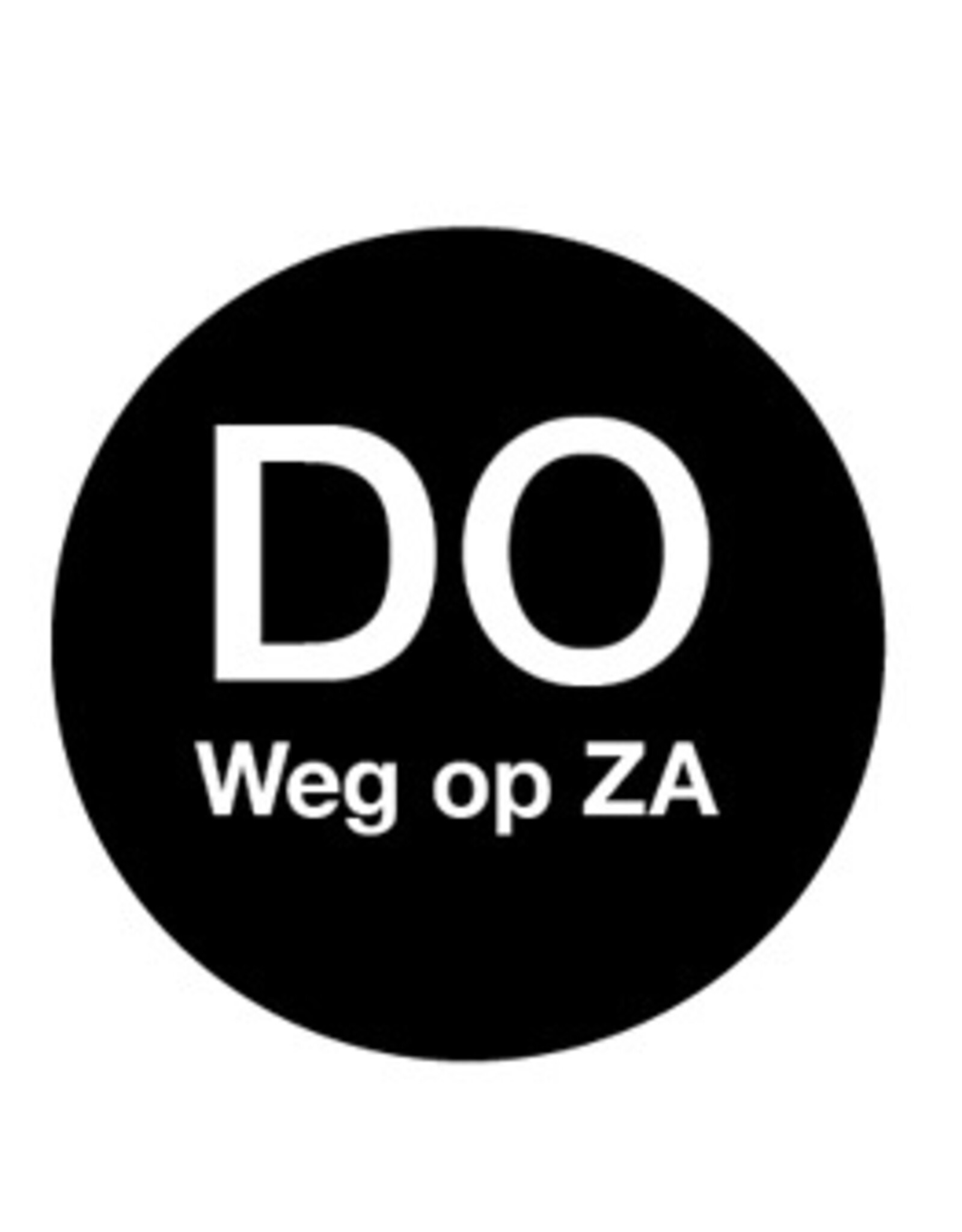 Stylepoint Afwasb. sticker 'do weg op za' 19 mm 500/rol