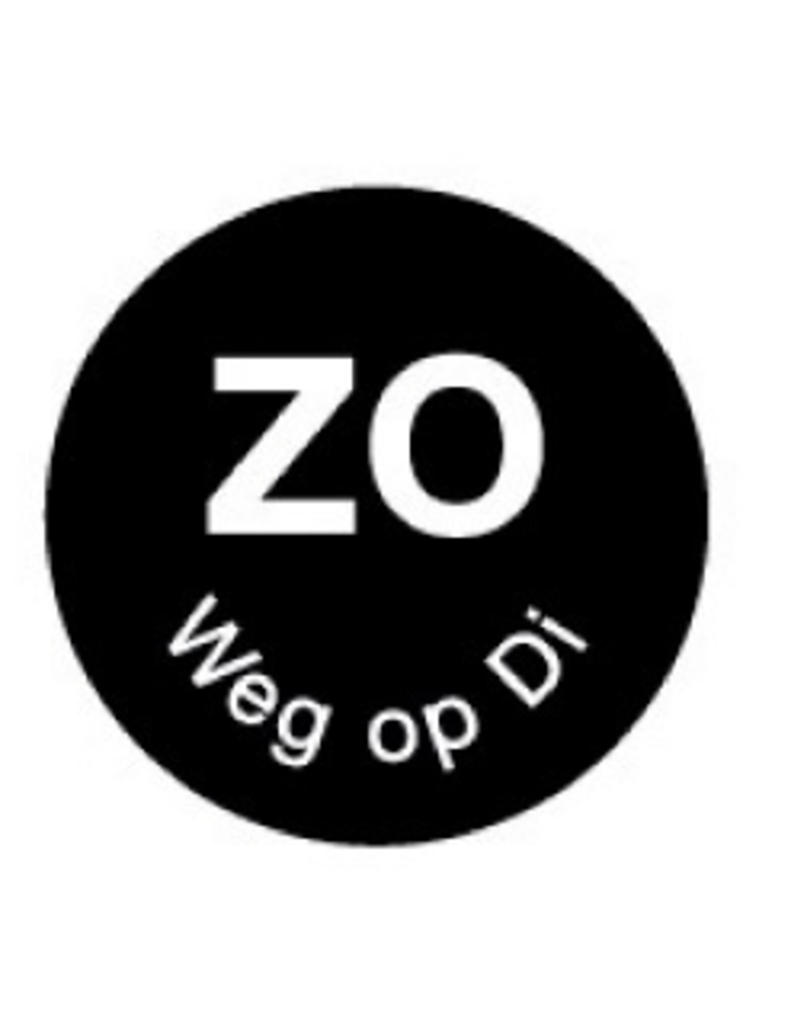 Stylepoint Permanent sticker 'zo weg op di' 19 mm 1000/roll