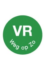 Stylepoint Permanent sticker 'vr weg op zo' 19 mm 1000/roll