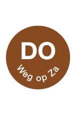 Stylepoint Perm. sticker 'do weg op za' 19 mm 1000/rol