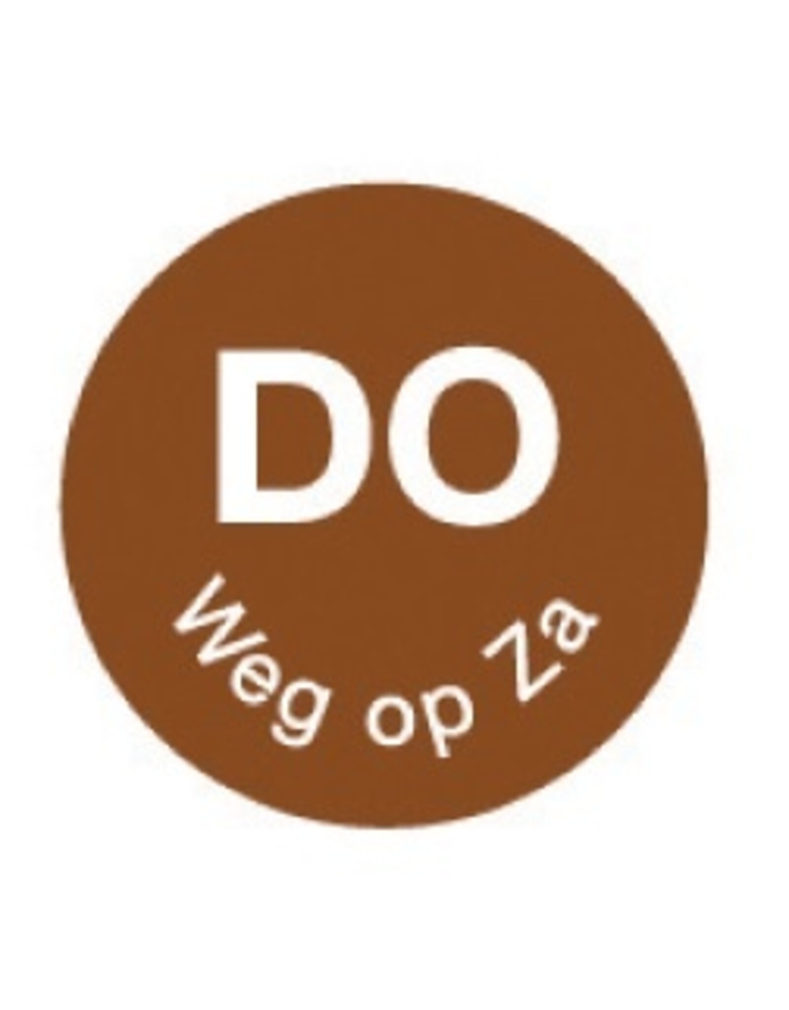 Stylepoint Perm. sticker 'do weg op za' 19 mm 1000/rol