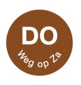Stylepoint Permanent sticker 'do weg op za' 19 mm 1000/roll