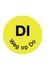 Stylepoint Permanent sticker 'di weg op do' 19 mm 1000/roll