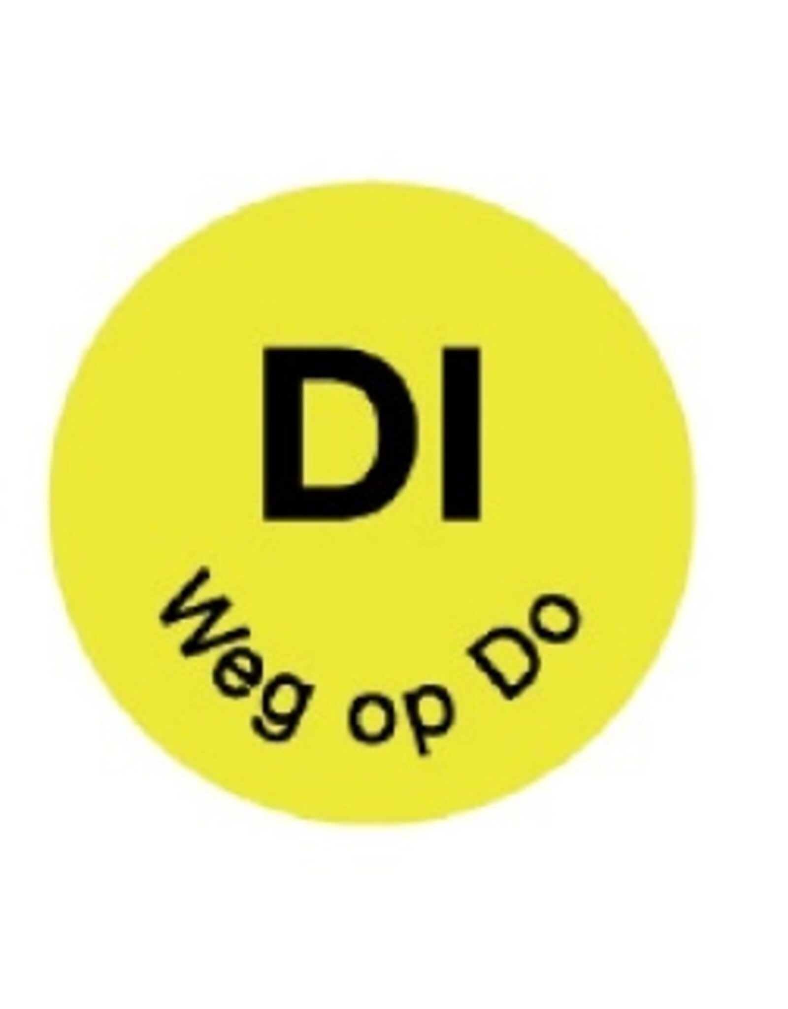 Stylepoint Permanent sticker 'di weg op do' 19 mm 1000/roll