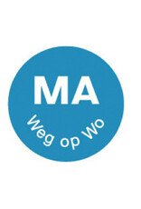 Stylepoint Perm. sticker 'ma weg op wo' 19 mm 1000/rol