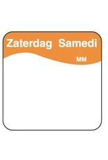 Stylepoint Makk. verwijderb. sticker zaterdag 25 mm 1000/rol