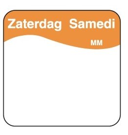 Stylepoint Makk. verwijderb. sticker zaterdag 25 mm 1000/rol