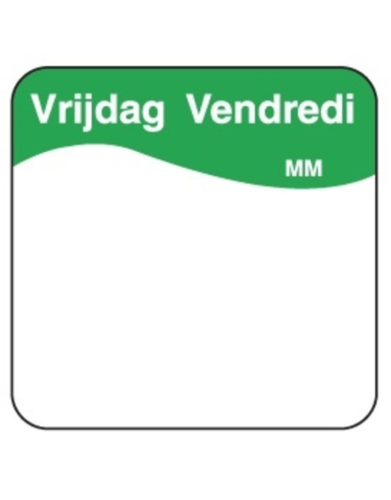 Stylepoint Easy removable sticker Friday 25 mm 1000/roll