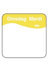 Stylepoint Makk. verwijderbare sticker dinsdag 25 mm 1000/rol