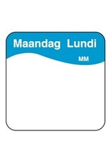 Stylepoint Makk. verwijderbare sticker maandag 25 mm 1000/rol