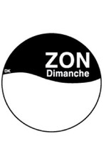 Stylepoint Perm. writable sticker Sunday 19 mm 1000/roll