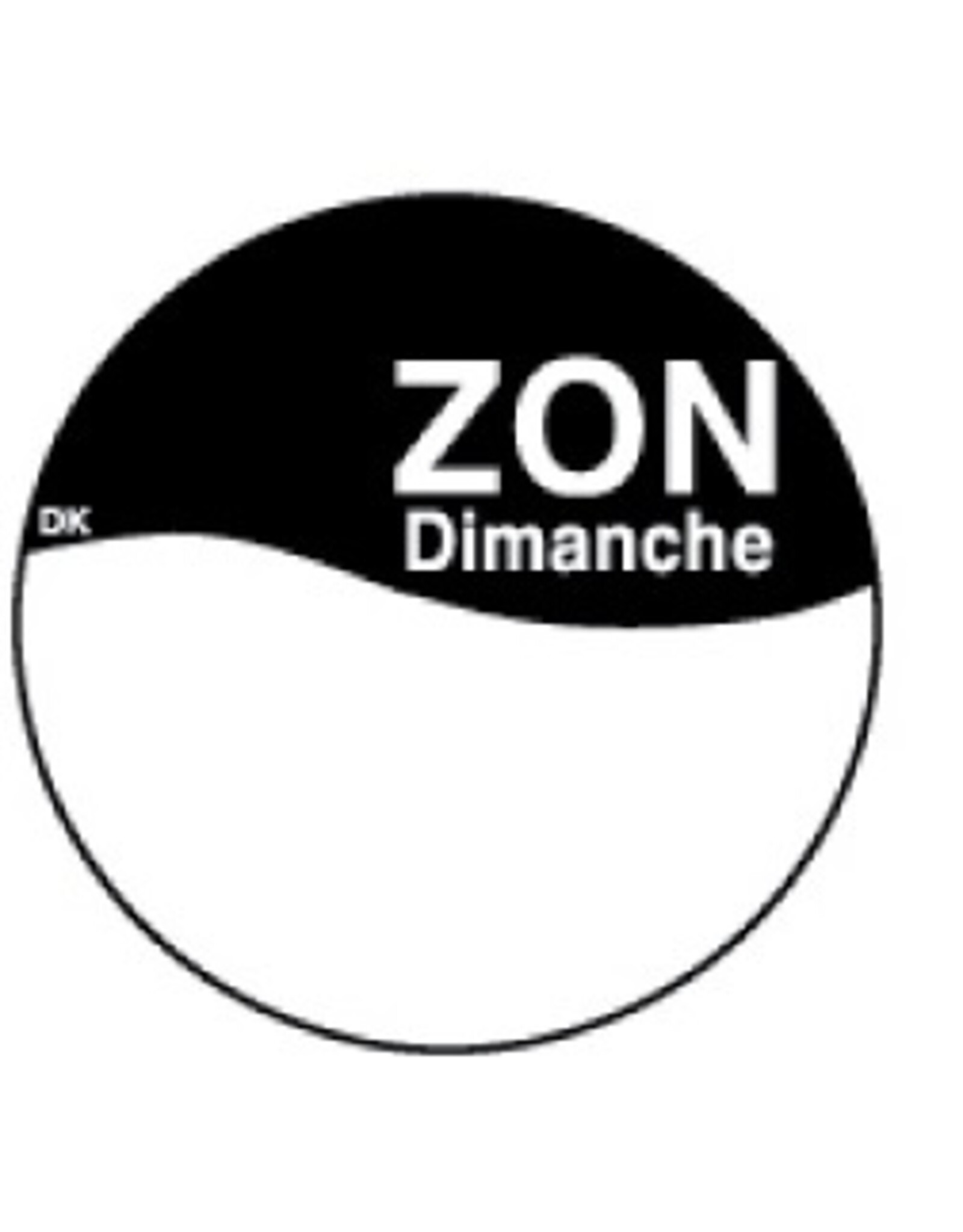 Stylepoint Perm. sticker m/schrijfvlak zondag 19 mm 1000/rol