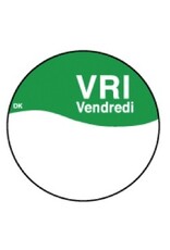 Stylepoint Perm. sticker m/schrijfvlak vrijdag 19 mm 1000/rol