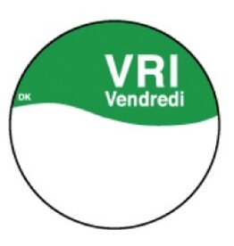 Stylepoint Perm. writable sticker Friday 19 mm 1000/roll