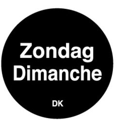 Stylepoint Permanente sticker zondag 19 mm 1000/rol