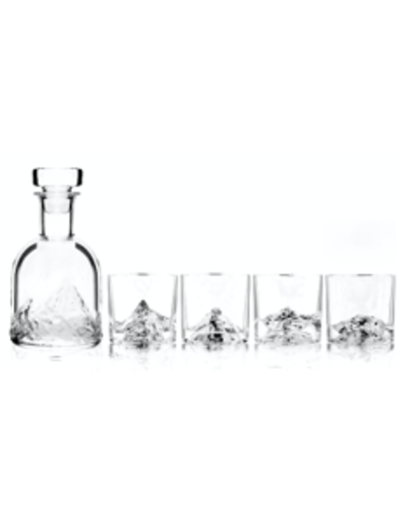 Liiton LIITON The Peaks Set, Decanter 1L + 4x Peaks glass, giftbox