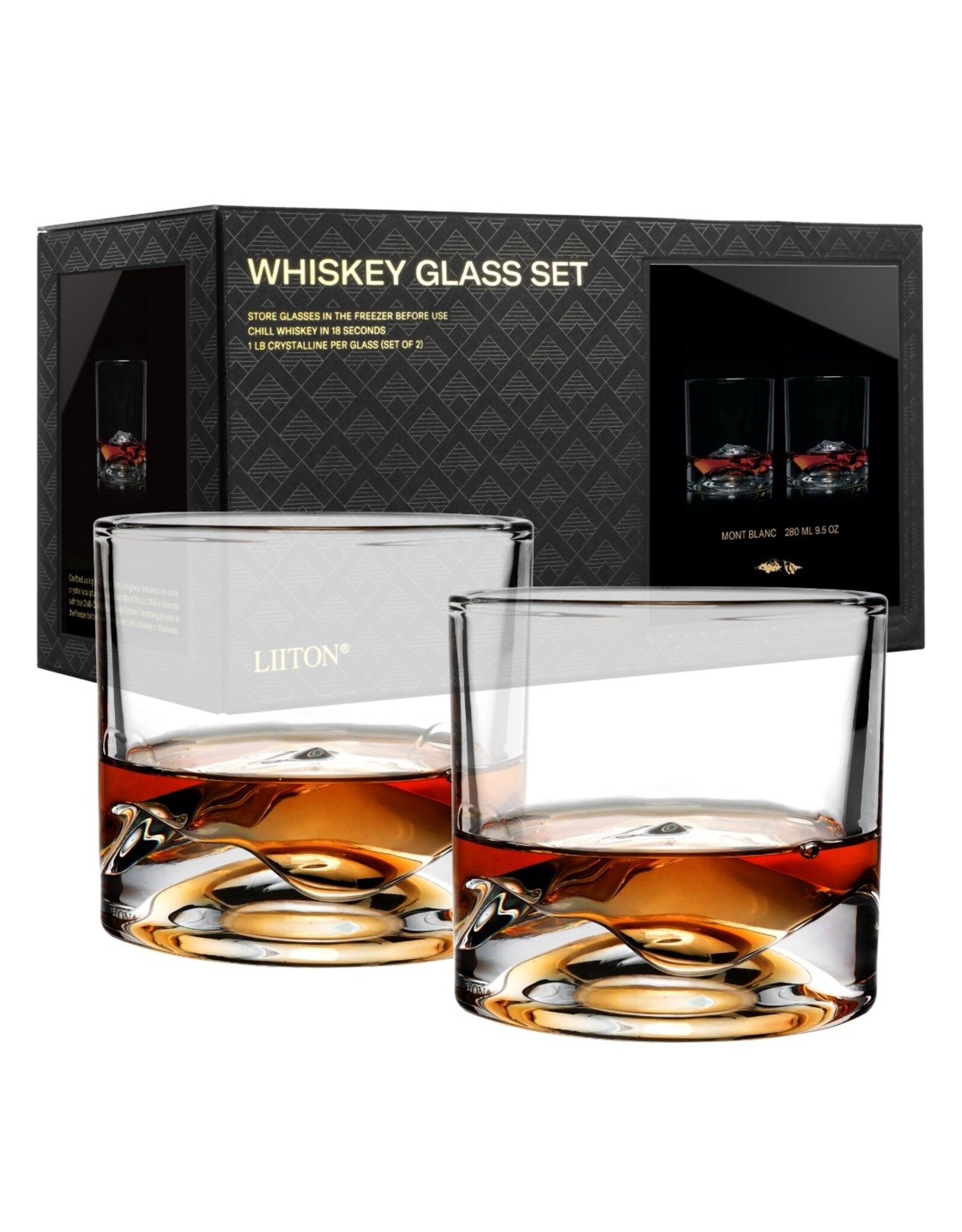 Liiton LIITON Mont Blanc Glass 280ml, 2-pack, giftbox