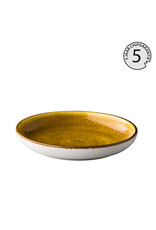 Stylepoint Jersey deep round plate yellow 26.5cm - 5 year chip warranty