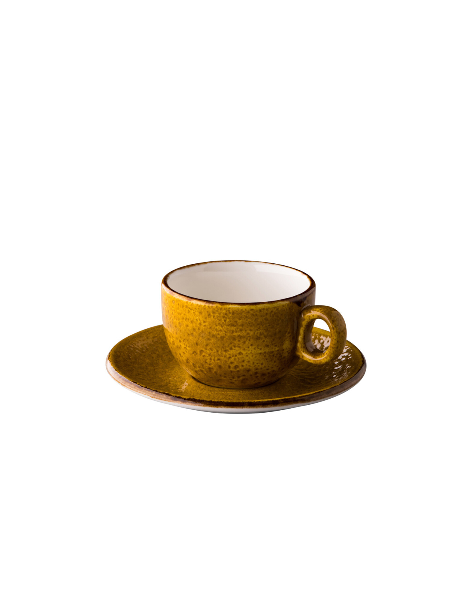 Stylepoint Jersey coffee/cappuccino cup stackable yellow 200ml