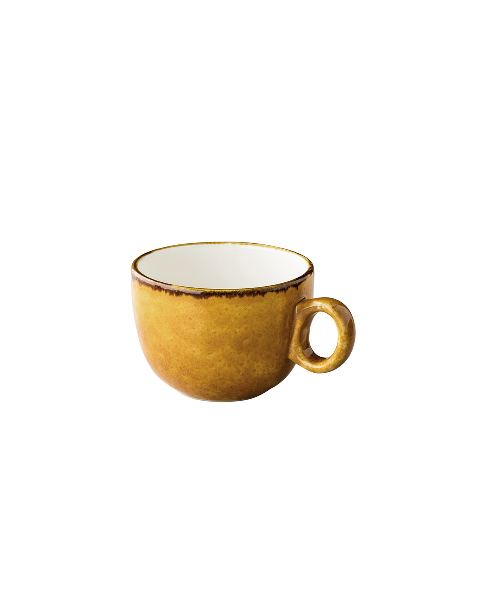 Stylepoint Jersey latte coffee cup stackable yellow 350ml