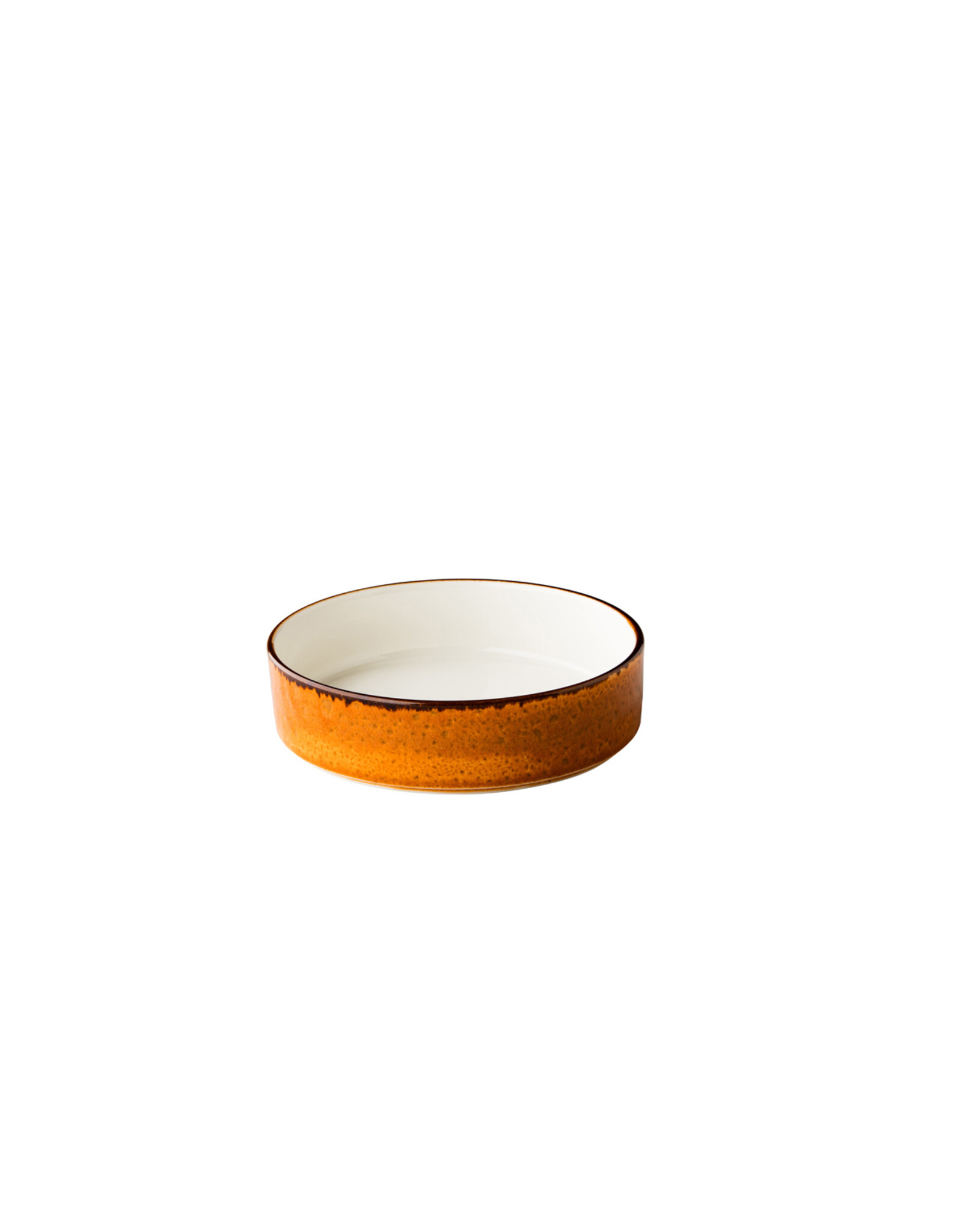 Stylepoint Jersey plate deep raised edge stackable orange 18cm - 750ml