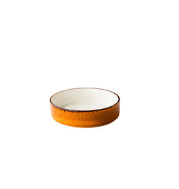 Stylepoint Jersey plate deep raised edge stackable orange 18cm