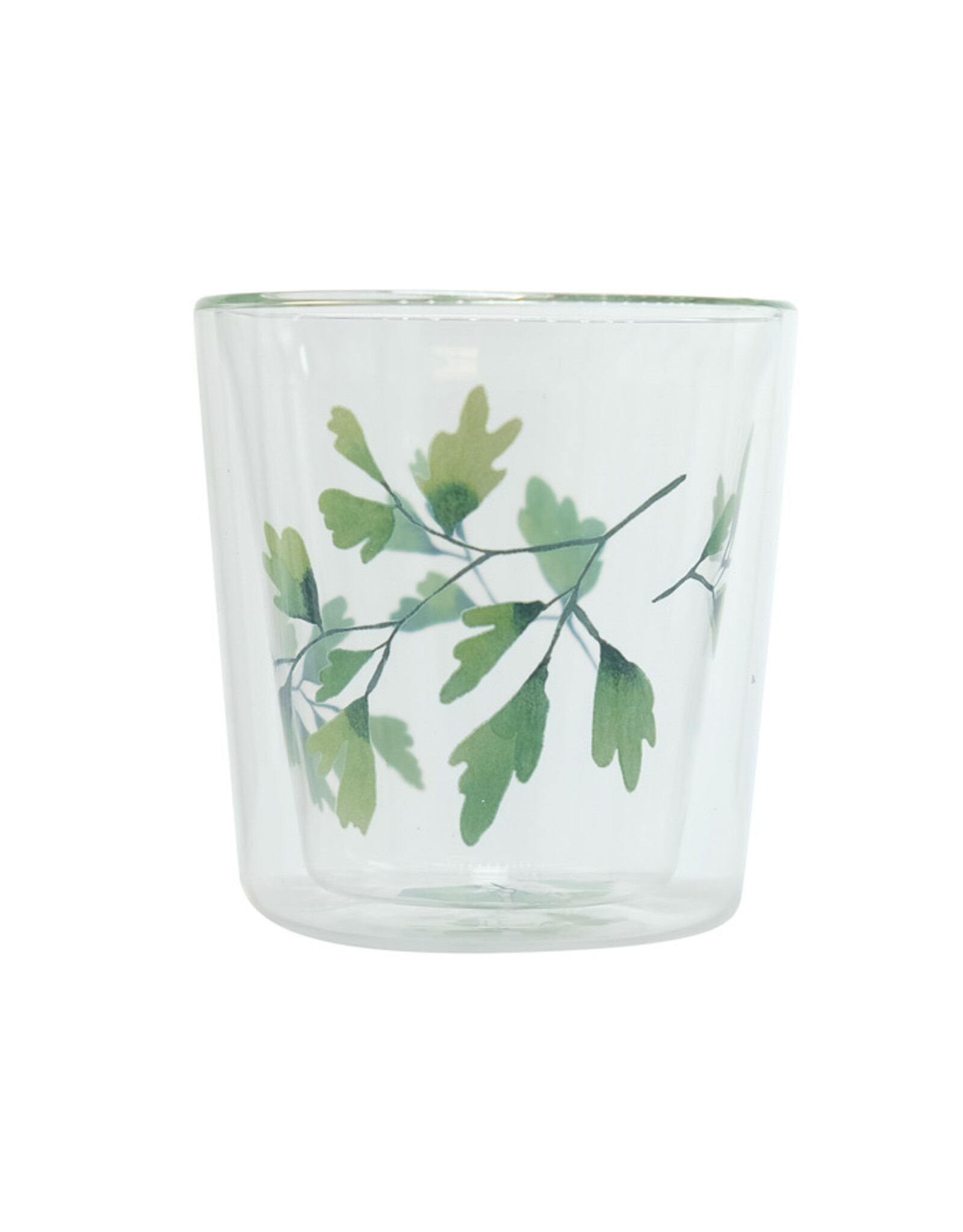 Eigenart Theeglas Lyn Gingko dubbelwandig  temperatuur-resistent borosilicaat glas 250 ml