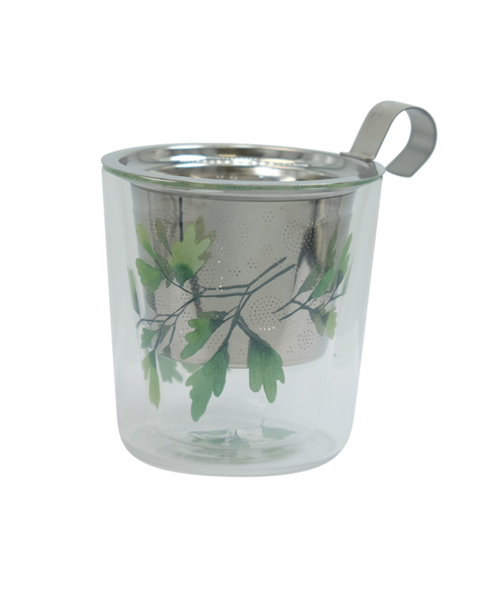 Eigenart Tea cup Lyn Gingko double-walled temperature-resistant borosilicate glass 250 ml